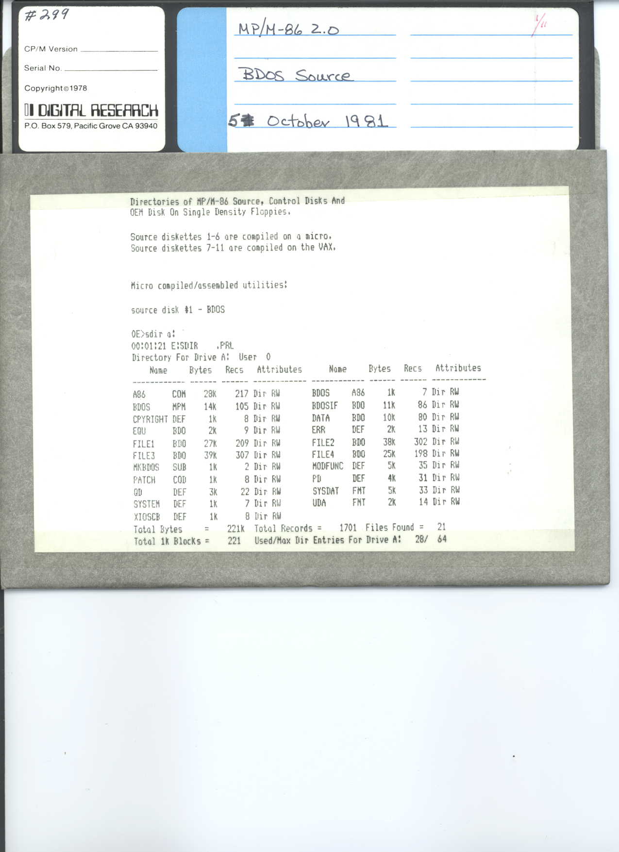 Disk Label Scan